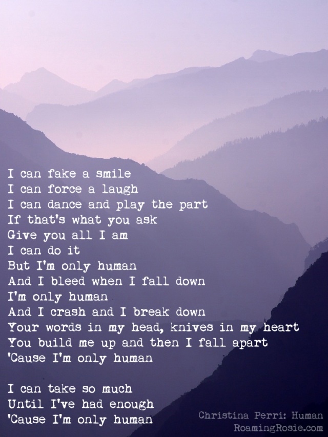 Christina Perri "Human" Lyrics Quote