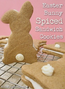 Easter Bunny Spiced Sandwich Cookies 