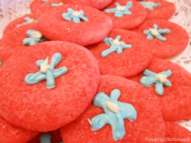 Red White and Blue July 4th Cookies