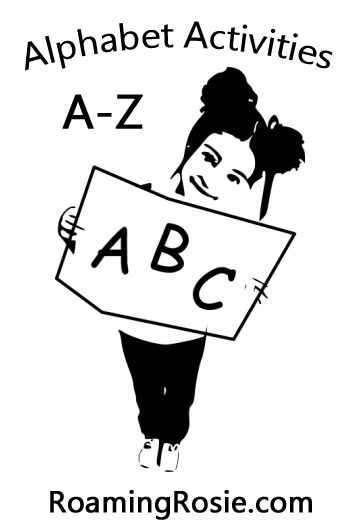 Alphabet Activities A to Z at RoamingRosie.com