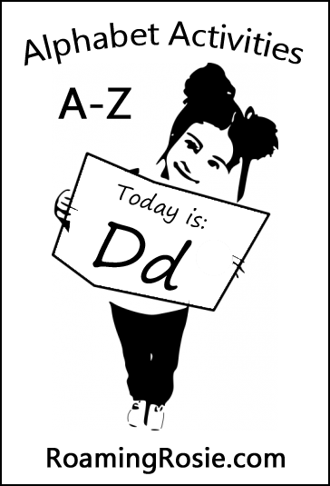 Letter D:  Alphabet Activities for Kids at RoamingRosie.com