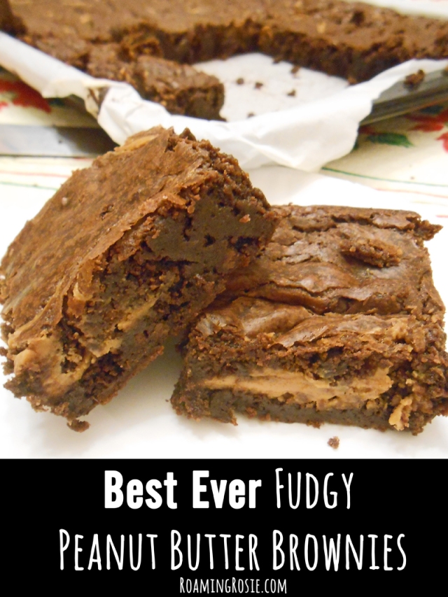 Best Ever Fudgy Peanut Butter Brownies 