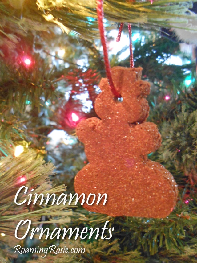 Cinnamon Christmas Ornaments with Glitter 