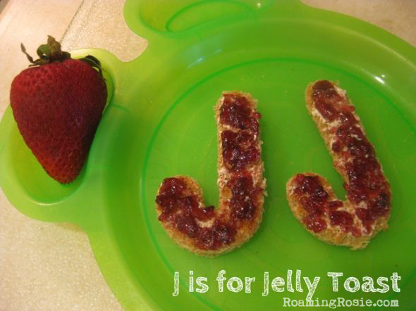J is for Jelly Toast Alphabet Activities from Roaming Rosie